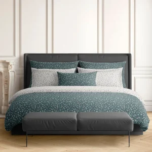 Taie(s) d'oreiller satin de coton - Jasmine Vert/blanc*Ines by Ines de la Fressange Online