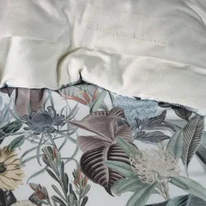 Taie(s) d'oreiller satin de coton - Garden Micro Taupe*CXLbyChristianLacroix New