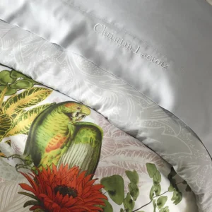 Taie(s) d'oreiller satin de coton - Jardin D'hiver Gris Perle*CXLbyChristianLacroix Outlet