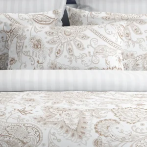 Taie(s) d'oreiller satin de coton - Indienne Taupe*Maison Héritage Hot