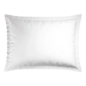 Taie(s) d'oreiller satin de coton - Paris Taupe / Blanc*Maison Héritage Fashion