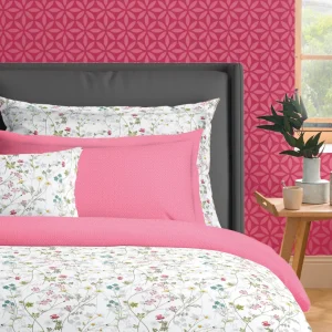 Taie(s) d'oreiller satin de coton - Fleurs sauvages Blanc*Rodier Fashion