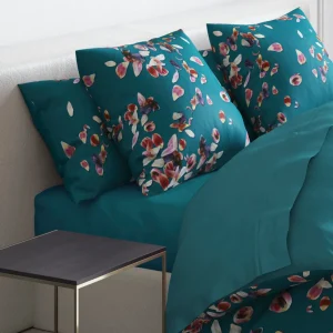Taie(s) d'oreiller satin de coton - Aurore Vert / Vert foncé*Cacharel Clearance