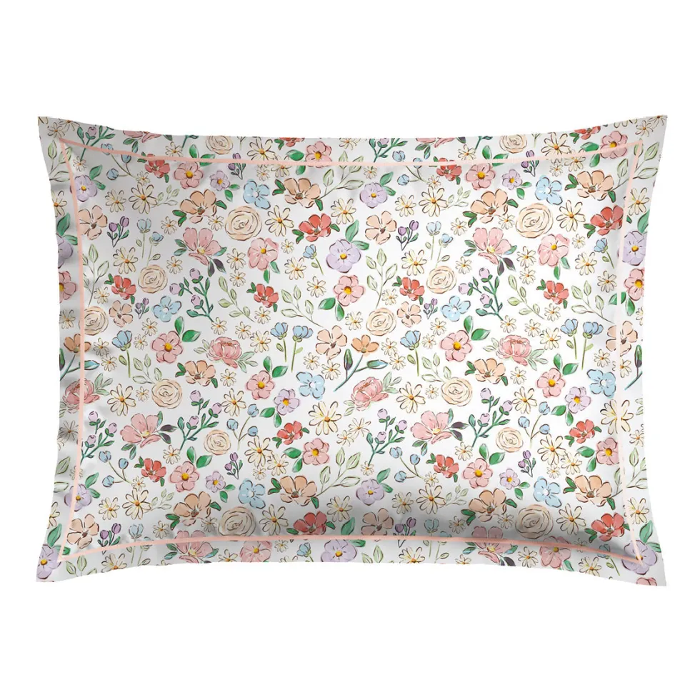 taies_doreiller_satin_de__3-174.webp Taie(s) d'oreiller satin de coton - Prairie Fleurie Blanc*Ines by Ines de la Fressange Outlet