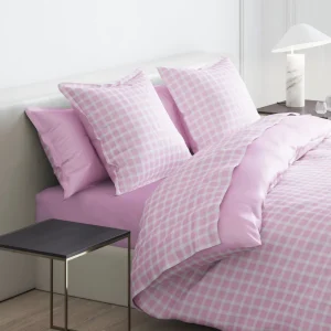 Taie(s) d'oreiller satin de coton - Les Carreaux d'Eléna Rose*Cacharel Fashion