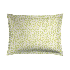 Taie(s) d'oreiller satin de coton - Eglantine Blanc / Lemon*Cacharel Discount