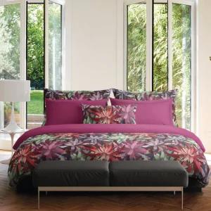 Taie(s) d'oreiller satin de coton - Fleurs psychédéliques Fuchsia*CXLbyChristianLacroix Sale