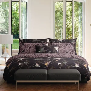 Taie(s) d'oreiller satin de coton - Hirondelles Prune*CXLbyChristianLacroix Outlet