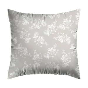 Taie(s) d'oreiller satin de coton - Roses Taupe / Blanc*Cacharel Hot