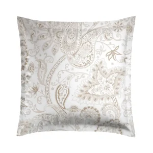 Taie(s) d'oreiller satin de coton - Indienne Taupe*Maison Héritage Hot