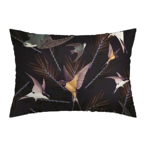 Taie(s) d'oreiller satin de coton - Hirondelles Prune*CXLbyChristianLacroix Outlet