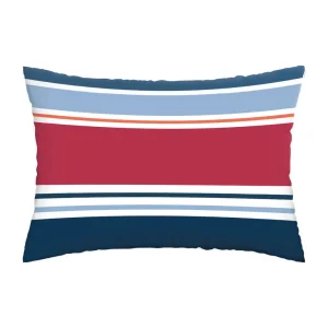 Taie(s) d'oreiller satin de coton - A l'infini bleu foncé*Chevignon Hot