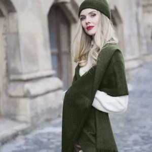 Étole cachemire - Vert foncé*CXLbyChristianLacroix Discount
