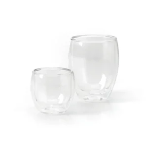 4 verres à café/thé à double paroi – verre – 350 ml*Brandt Discount